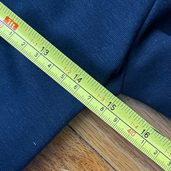 ALICE + OLIVIA Peplum Sheath Dress Size 6 Navy Blue Career Business Designer - Picture 8 of 10